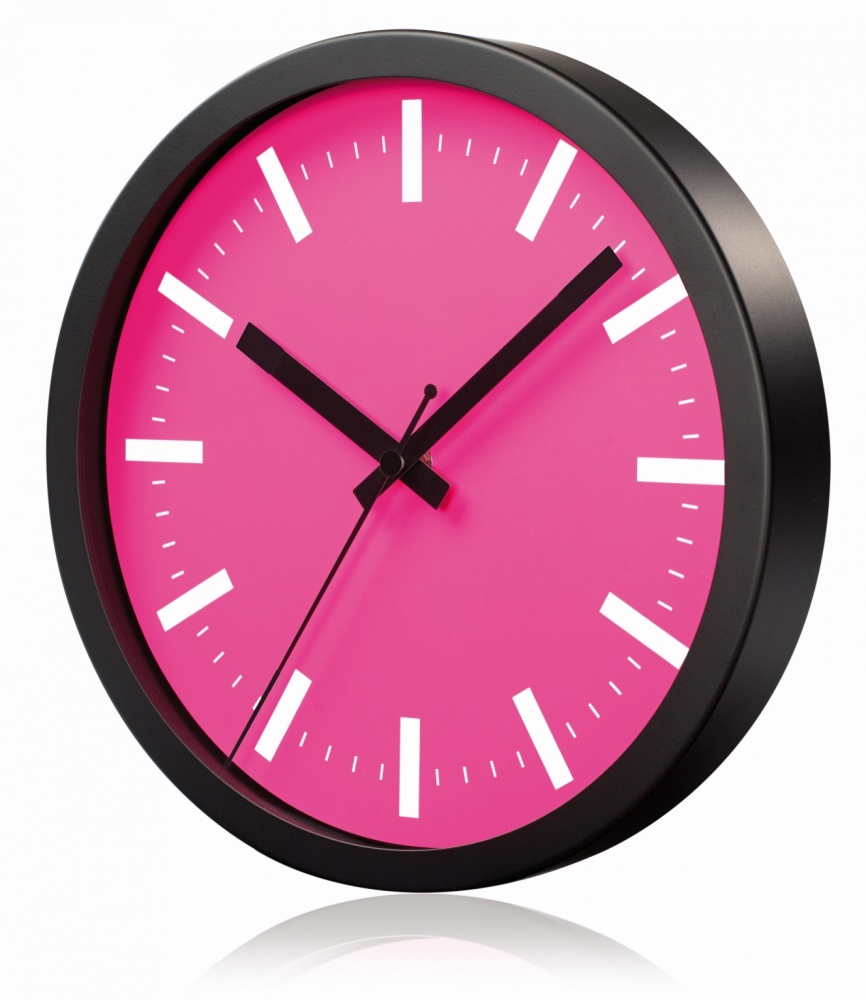 Logotrade promotional product image of: WALL CLOCK SAINT-TROPEZ, rose