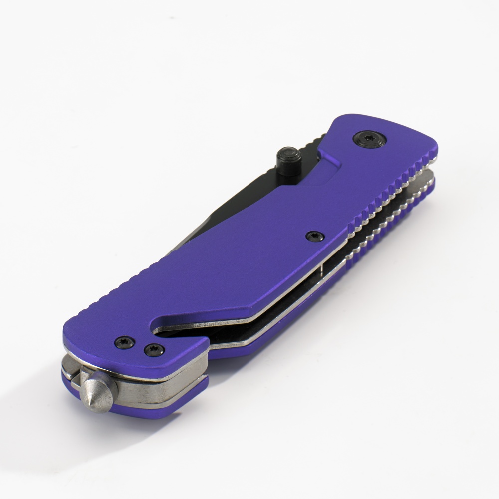 Logo trade promotional giveaways picture of: EMERGENCY CAR KNIFE EXTREME 3in1, purple