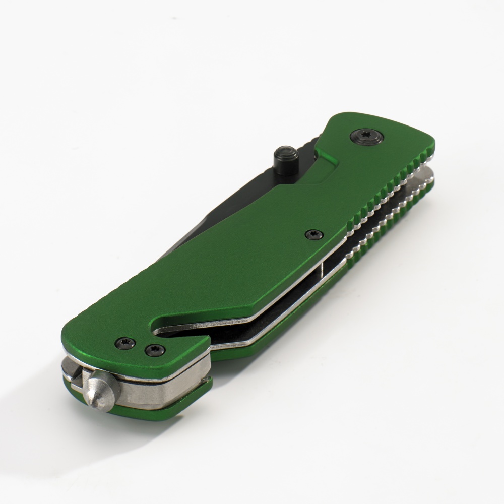 Logotrade promotional item image of: EMERGENCY CAR KNIFE EXTREME 3in1, green