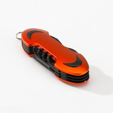 Logo trade promotional merchandise image of: SET COLORADO I: LED TORCH AND A POCKET KNIFE, orange