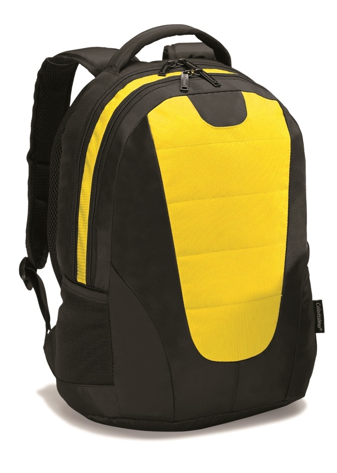 Logotrade promotional item picture of: COLORISSIMO LAPTOP  BACKPACK 14", yellow