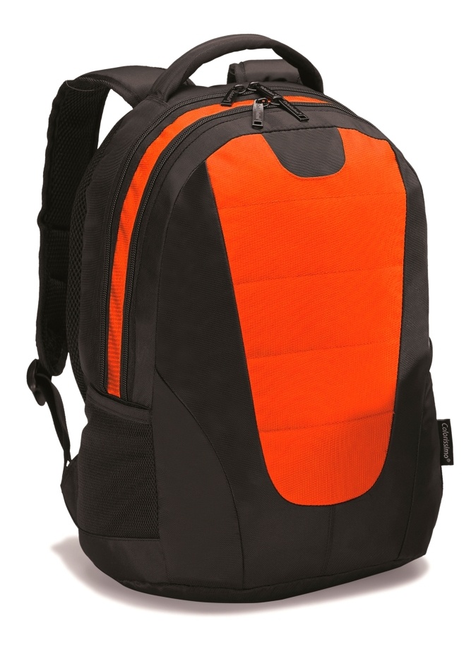 Logotrade business gift image of: COLORISSIMO LAPTOP  BACKPACK 14’, orange