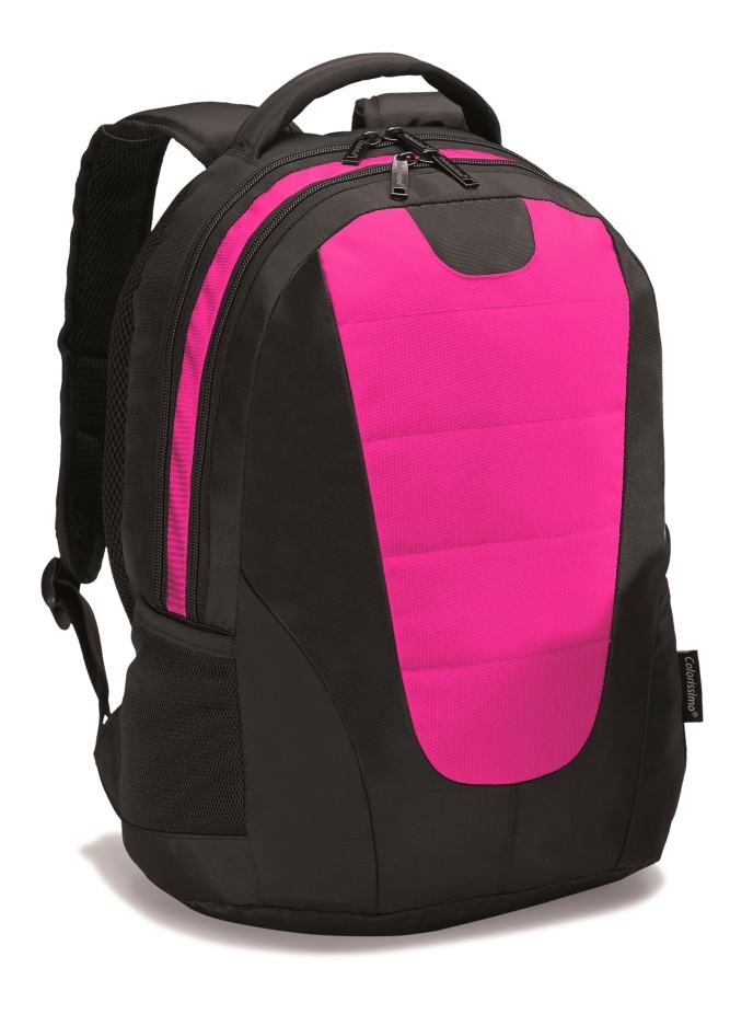 Logo trade promotional items picture of: COLORISSIMO LAPTOP  BACKPACK 14’, rose