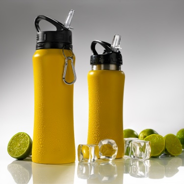 Logo trade promotional giveaways picture of: WATER BOTTLE COLORISSIMO, 600 ml, yellow