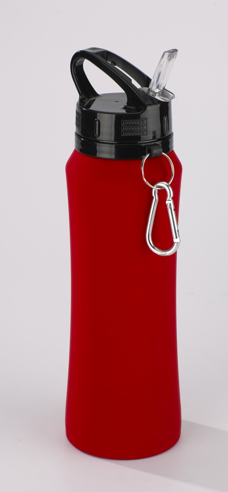 Logo trade promotional items image of: Water bottle Colorissimo, 700 ml, red