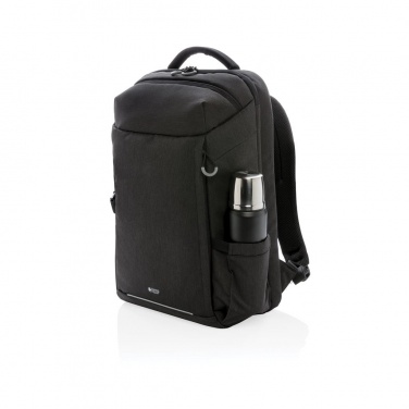 Logo trade promotional gift photo of: Swiss Peak XXL weekend travel backpack with RFID and USB, black