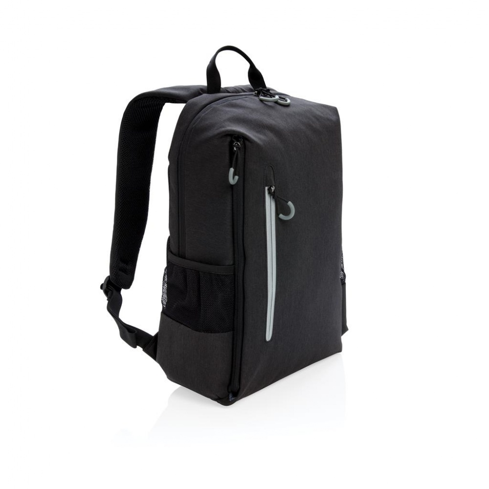 Logotrade advertising products photo of: Lima 15" RFID & USB laptop backpack, black