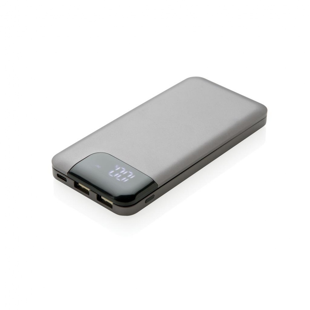 Logo trade promotional giveaway photo of: Swiss Peak 8.000 mAh powerbank, grey