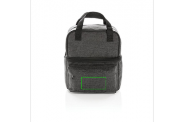 Logo trade promotional giveaways picture of: Cooler bag with 2 insulated compartments, anthracite