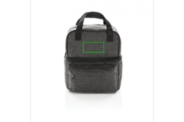 Logotrade corporate gift picture of: Cooler bag with 2 insulated compartments, anthracite