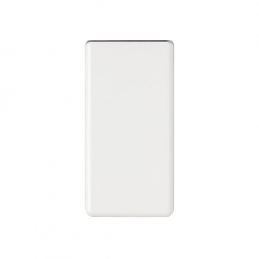 Logo trade promotional giveaways picture of: Ultra fast 5.000 mAh powerbank, white