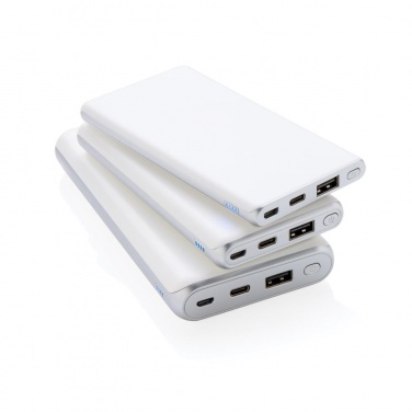 Logotrade promotional gift picture of: Ultra fast 5.000 mAh powerbank, white