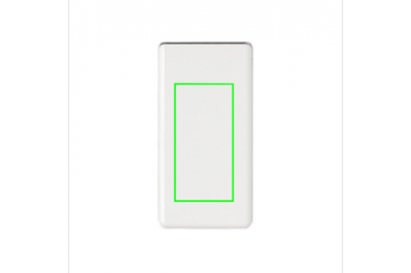 Logo trade promotional gifts image of: Ultra fast 5.000 mAh powerbank, white