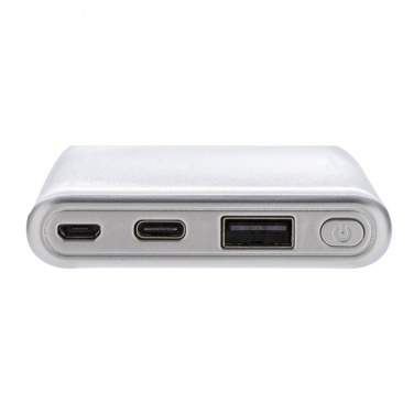 Logotrade promotional giveaways photo of: Ultra fast 10.000 mAh powerbank with PD, white