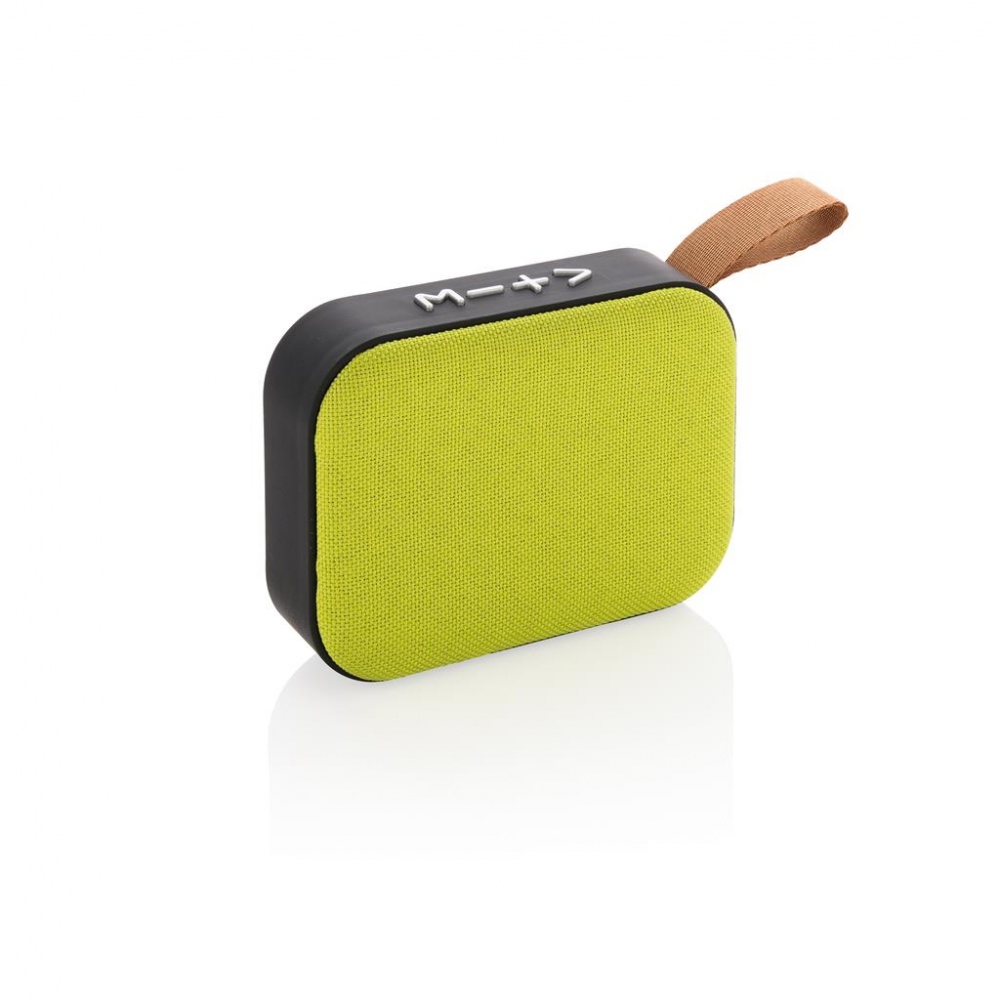 Logotrade promotional giveaway image of: Fabric trend speaker, green