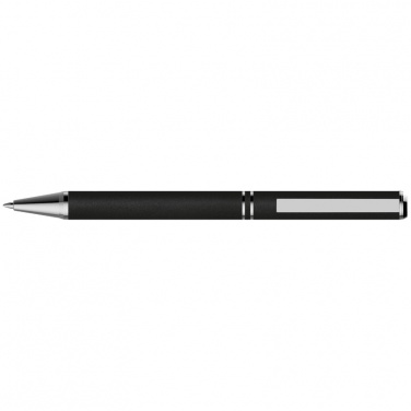 Logo trade promotional gift photo of: Metal ballpen with zig-zag clip, black