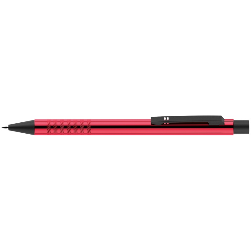 Logo trade advertising product photo of: Retractable ballpen made of metal, Red