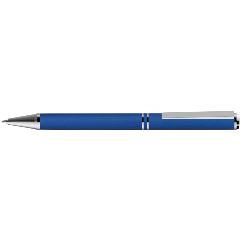 Logotrade promotional items photo of: Metal ballpen with zig-zag clip, blue