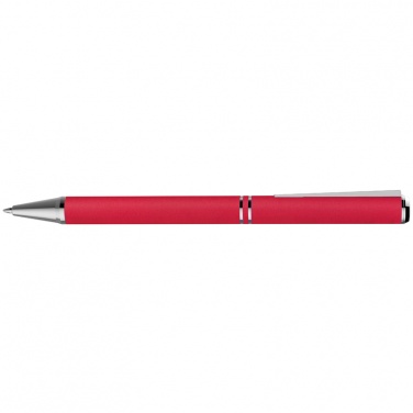 Logotrade promotional items photo of: Metal ballpen with zig-zag clip, red