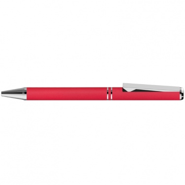 Logotrade promotional merchandise picture of: Metal ballpen with zig-zag clip, red