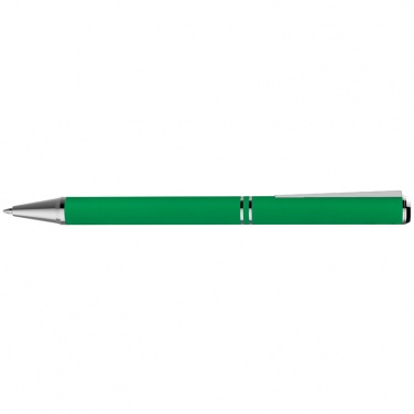 Logotrade promotional gifts photo of: Metal ballpen with zig-zag clip, green