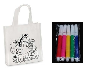 Logo trade business gift photo of: Non woven bag drawing set