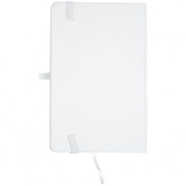 Logo trade corporate gifts picture of: Notebook A6 Lübeck, white