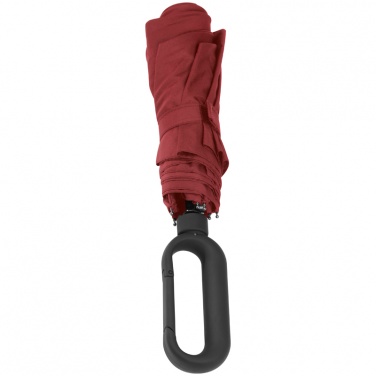 Logotrade promotional giveaway picture of: Automatic pocket umbrella with carabiner handle, Red