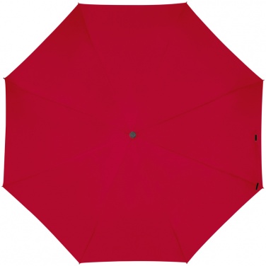 Logo trade promotional giveaways image of: Automatic pocket umbrella with carabiner handle, Red