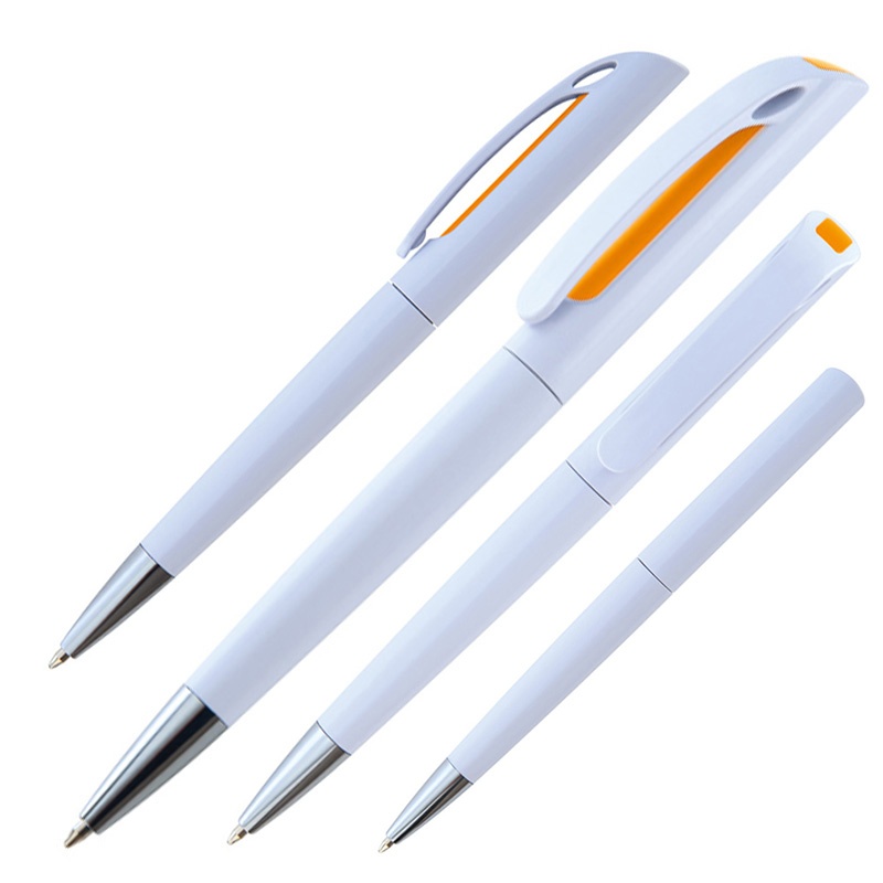 Logo trade promotional gift photo of: Ballpen Justany, orange