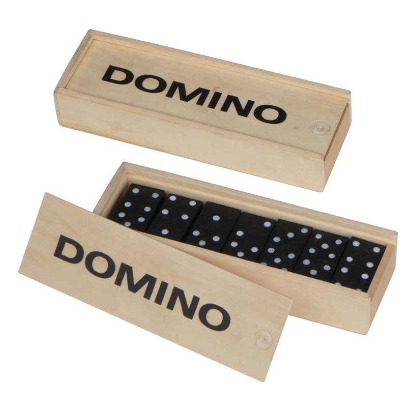 Logo trade promotional giveaways image of: Game of dominoes KO SAMUI, beige