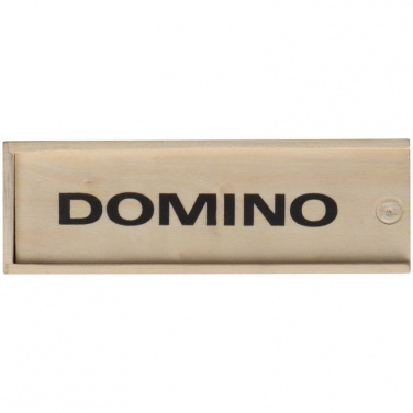 Logo trade promotional giveaways image of: Game of dominoes KO SAMUI, beige