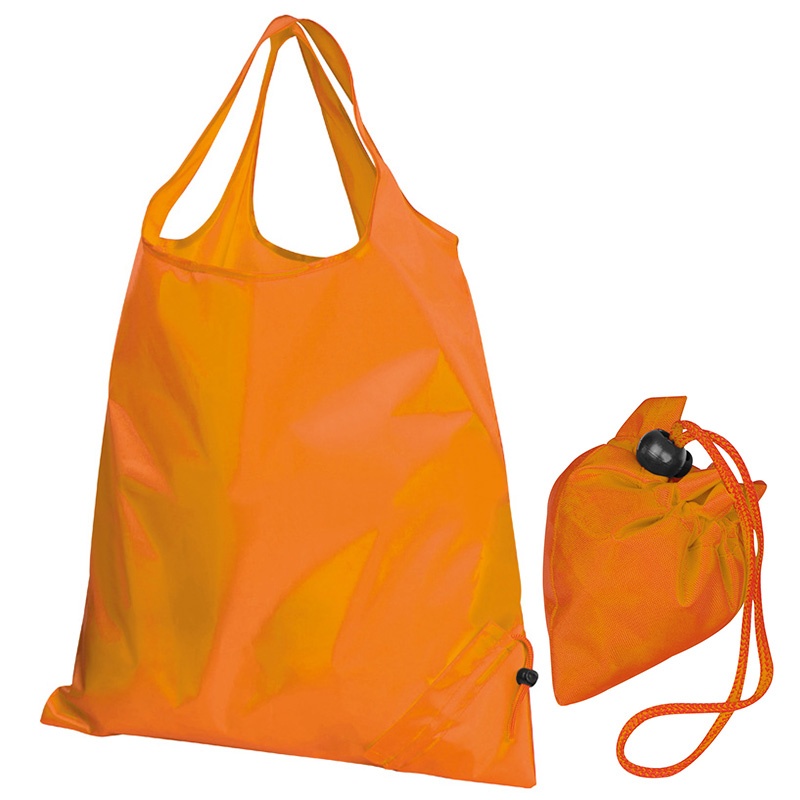 Logo trade promotional gifts image of: Foldable shopping bag ELDORADO, orange