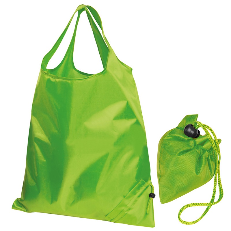 Logo trade promotional products image of: Foldable shopping bag ELDORADO, Green