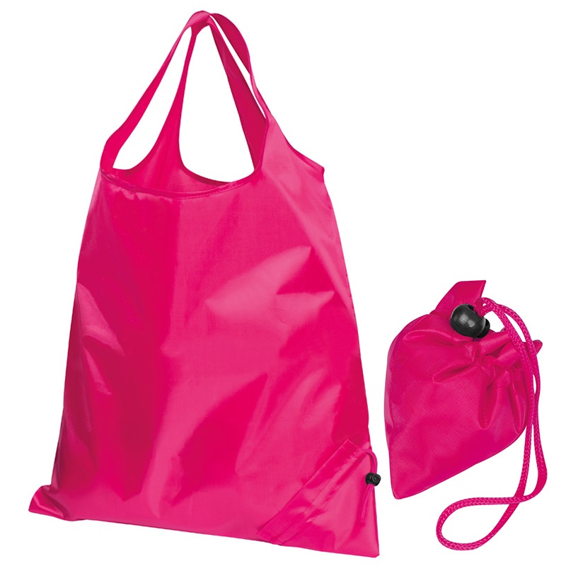 Logotrade promotional gift image of: Foldable shopping bag ELDORADO, Pink