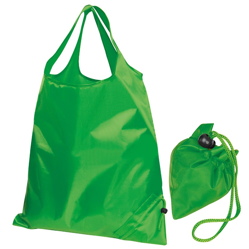 Logo trade promotional items image of: Foldable shopping bag ELDORADO, green