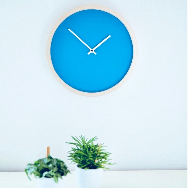 Logo trade corporate gifts image of: Wooden wall clock M