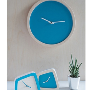 Logo trade promotional item photo of: Wooden wall clock M