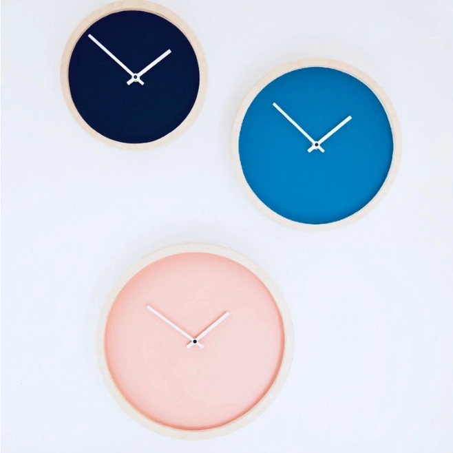 Logotrade promotional item picture of: Wooden wall clock L