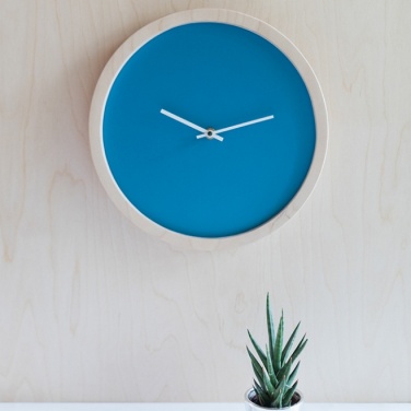 Logo trade promotional merchandise photo of: Wooden wall clock L