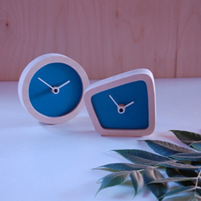 Logotrade corporate gift picture of: Wooden desk clock