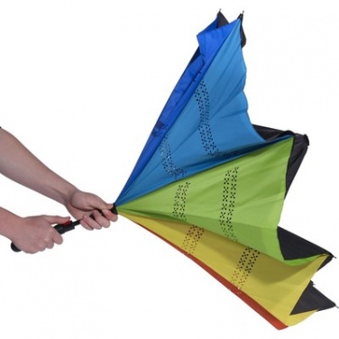 Logo trade business gifts image of: Reversible automatic umbrella AX, Multi color