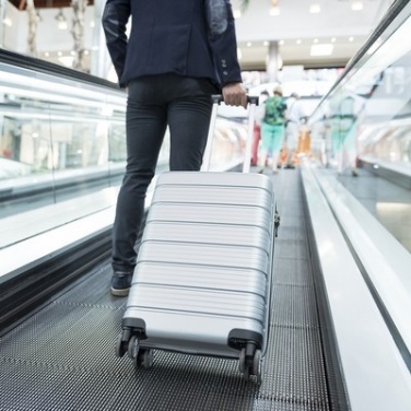 Logo trade promotional merchandise photo of: Trolley bag, metallic silver