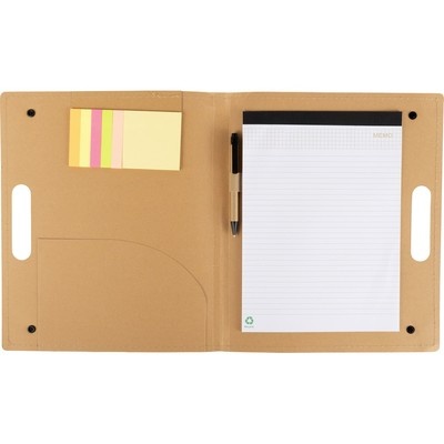 Logotrade promotional gift picture of: Conference folder, notebook A4, ball pen, sticky notes, beige