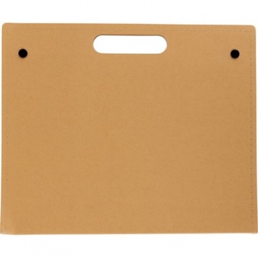 Logo trade promotional giveaways picture of: Conference folder, notebook A4, ball pen, sticky notes, beige