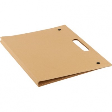 Logo trade advertising products image of: Conference folder, notebook A4, ball pen, sticky notes, beige