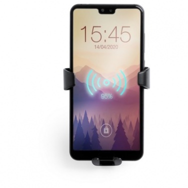 Logo trade promotional merchandise image of: Mobile phone holder for car, wireless charger