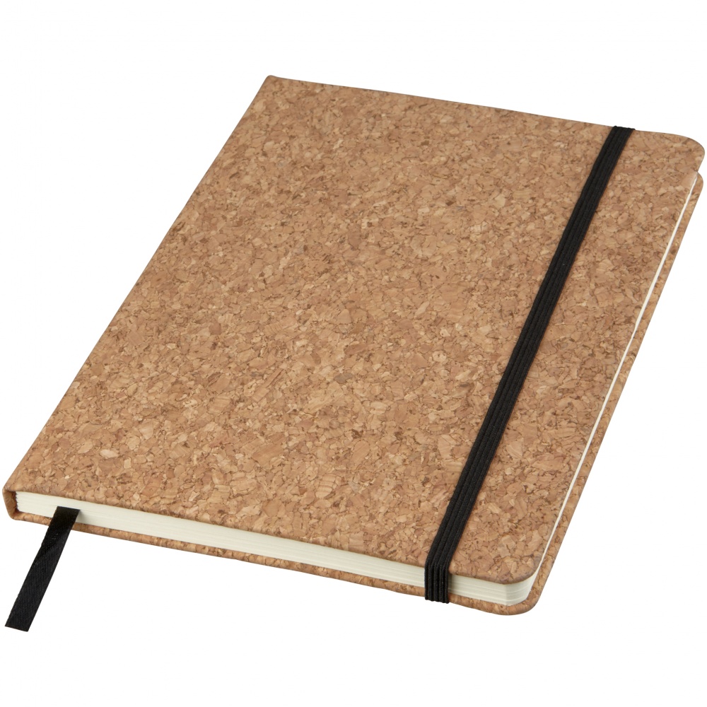 Logo trade promotional giveaway photo of: Napa A5 cork notebook, brown