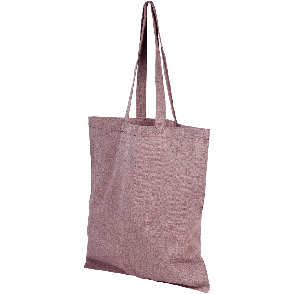 Logo trade promotional giveaways image of: Pheebs 180 g/m² recycled cotton tote bag