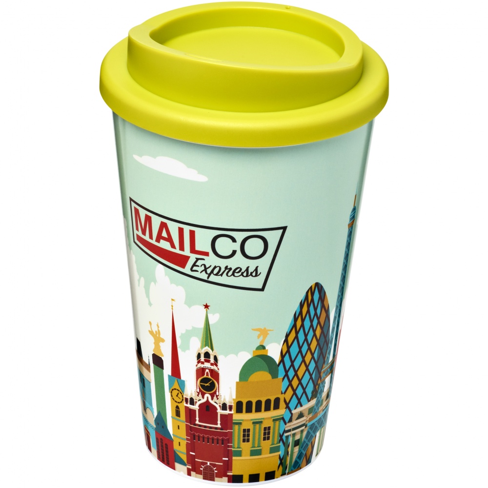 Logo trade promotional giveaways picture of: Brite-Americano® 350 ml insulated tumbler, yellow